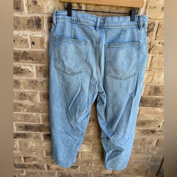 Uniqlo 64 Blue Women's Wide Straight Jeans 32 inch - Picture 7 of 11